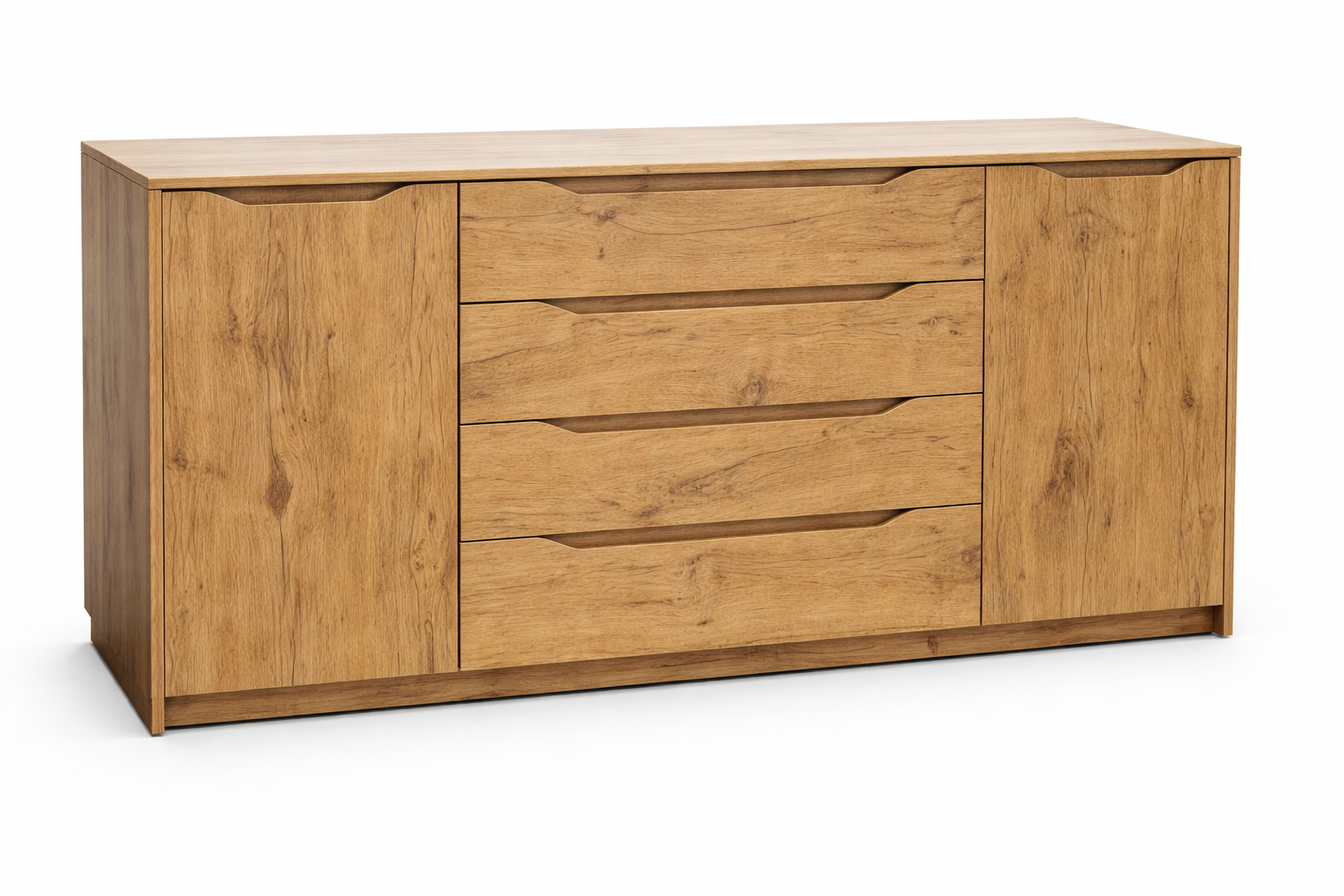 MALTA komoda su stalčiais ir durelėmis