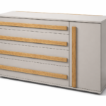 MARCO komoda su stalčiais ir durelėmis